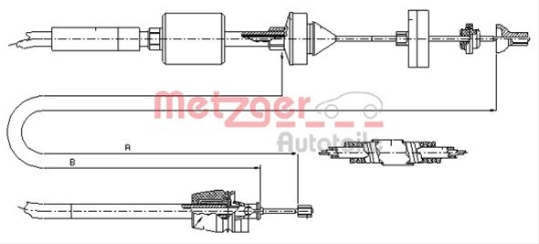 Cablu Ambreiaj Metzger Nissan 10.2843
