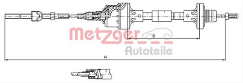 Cablu Ambreiaj Metzger Opel 11.2561