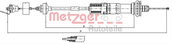 Cablu Ambreiaj Metzger Peugeot 11.3059