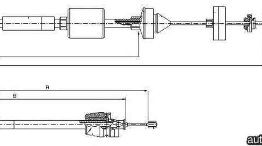 Cablu ambreiaj NISSAN KUBISTAR caroserie (X80) LINEX LIN351053