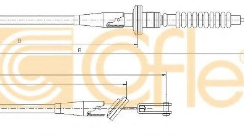 Cablu ambreiaj OPEL AGILA (A) (H00) (2000 - 2007) COFLE 18.6020 piesa NOUA