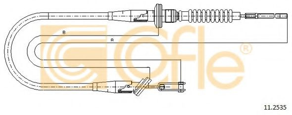 Cablu ambreiaj OPEL AGILA (A) (H00) (2000 - 2007) COFLE 11.2535 piesa NOUA