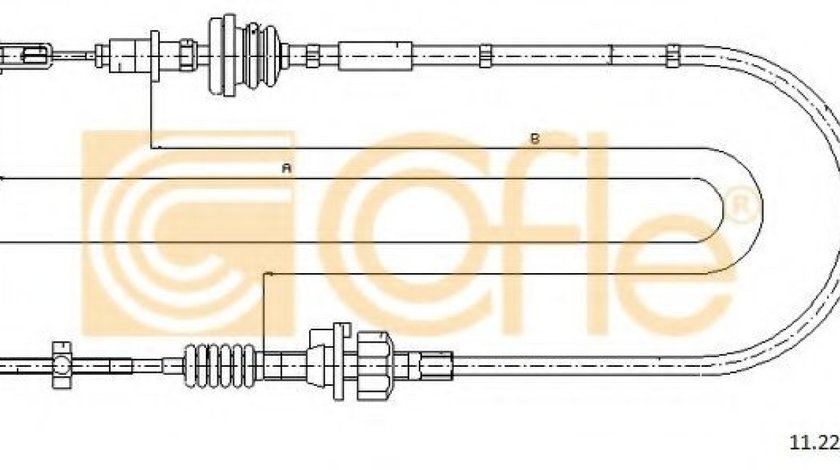 Cablu ambreiaj PEUGEOT 107 (2005 - 2016) COFLE 11.2255 piesa NOUA