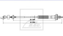 Cablu ambreiaj PEUGEOT 206 CC (2D) (2000 - 2016) A...