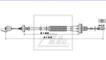 Cablu ambreiaj PEUGEOT 206 SW (2E/K) (2002 - 2016)...