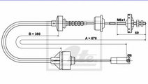 Cablu ambreiaj PEUGEOT 306 Break (7E, N3, N5) (199...