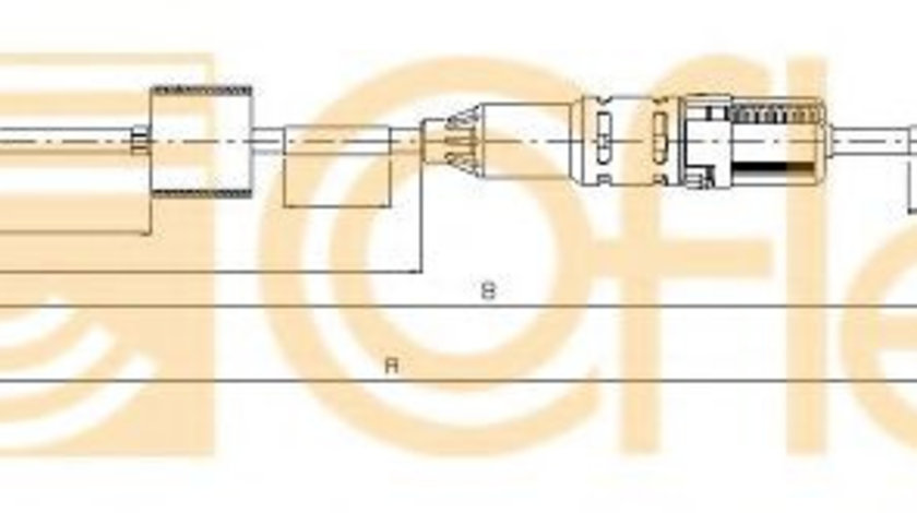 Cablu ambreiaj PEUGEOT PARTNER combispace (5F) (1996 - 2012) COFLE 15.1218 piesa NOUA