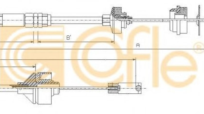 Cablu ambreiaj PEUGEOT PARTNER combispace (5F) (1996 - 2012) COFLE 11.2195 piesa NOUA