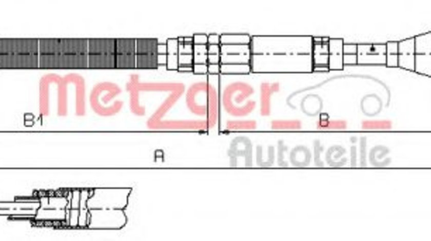 Cablu ambreiaj RENAULT ESPACE III (JE0) (1996 - 2002) METZGER 11.2913 piesa NOUA