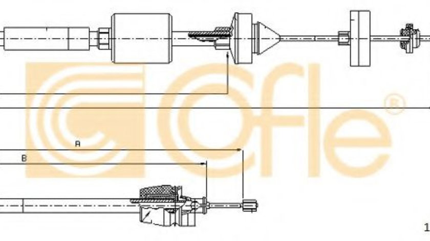 Cablu ambreiaj RENAULT KANGOO Express (FC0/1) (1997 - 2007) COFLE 10.2843 piesa NOUA