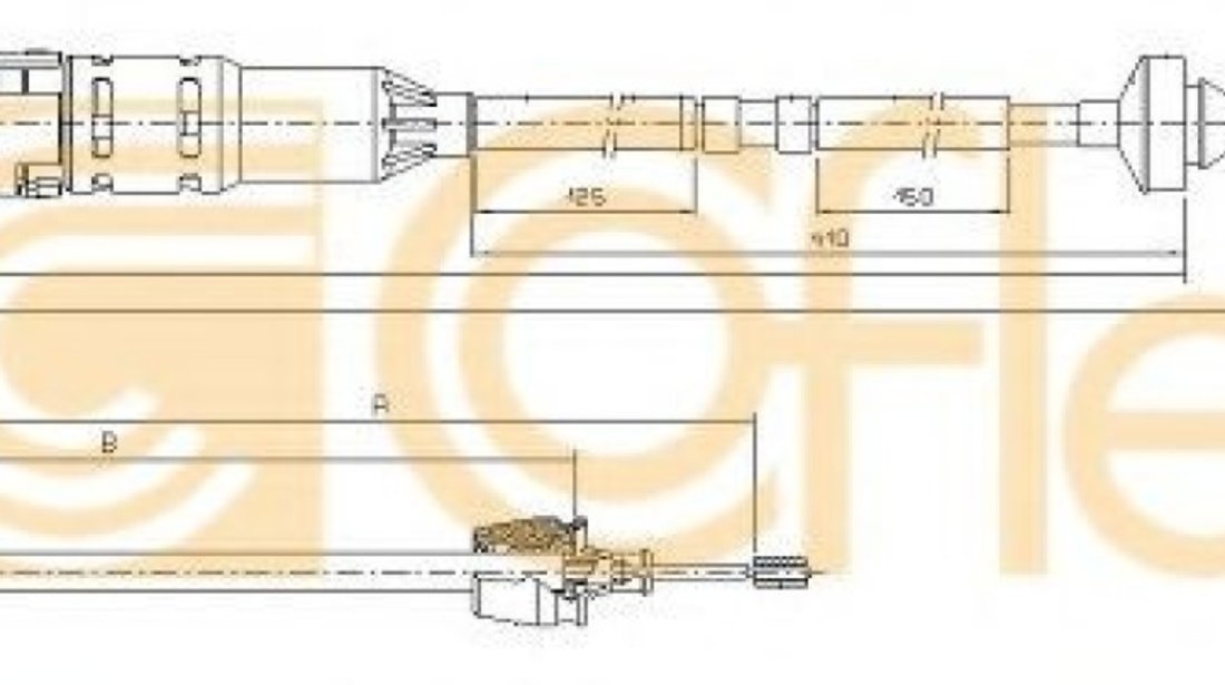 Cablu ambreiaj RENAULT LAGUNA I (B56, 556) (1993 - 2001) COFLE 10.2969 piesa NOUA