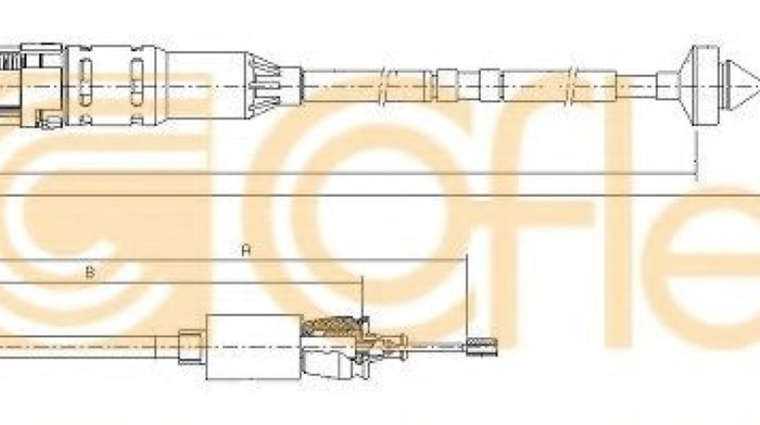 Cablu ambreiaj RENAULT LAGUNA I (B56, 556) (1993 - 2001) COFLE 10.2968 piesa NOUA