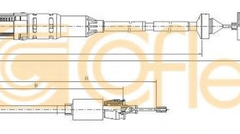Cablu ambreiaj RENAULT LAGUNA I (B56, 556) (1993 - 2001) COFLE 10.2966 piesa NOUA