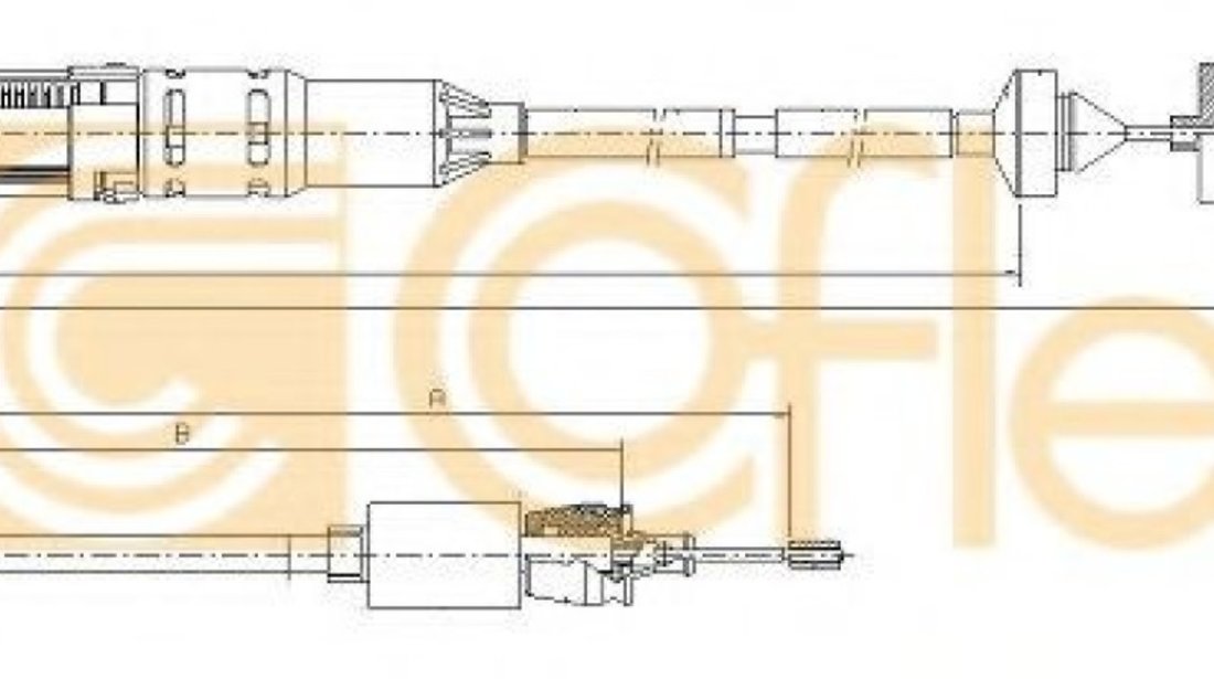 Cablu ambreiaj RENAULT LAGUNA I Grandtour (K56) (1995 - 2001) COFLE 10.2966 piesa NOUA