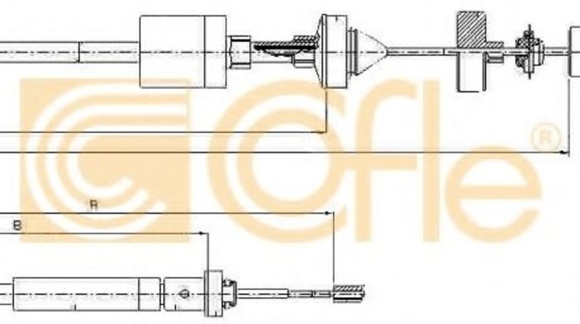 Cablu ambreiaj RENAULT MEGANE I Break (KA0/1) (1999 - 2003) COFLE 10.2973 piesa NOUA