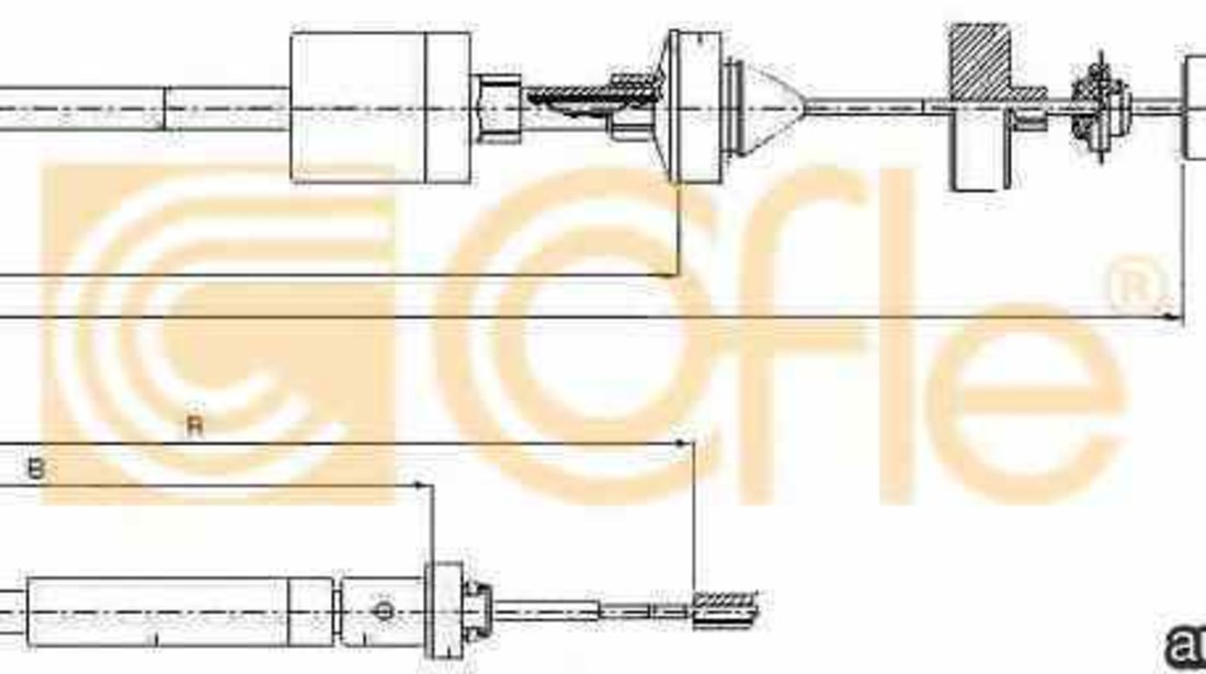 Cablu ambreiaj RENAULT MEGANE I Classic (LA0/1_) LINEX LIN351034