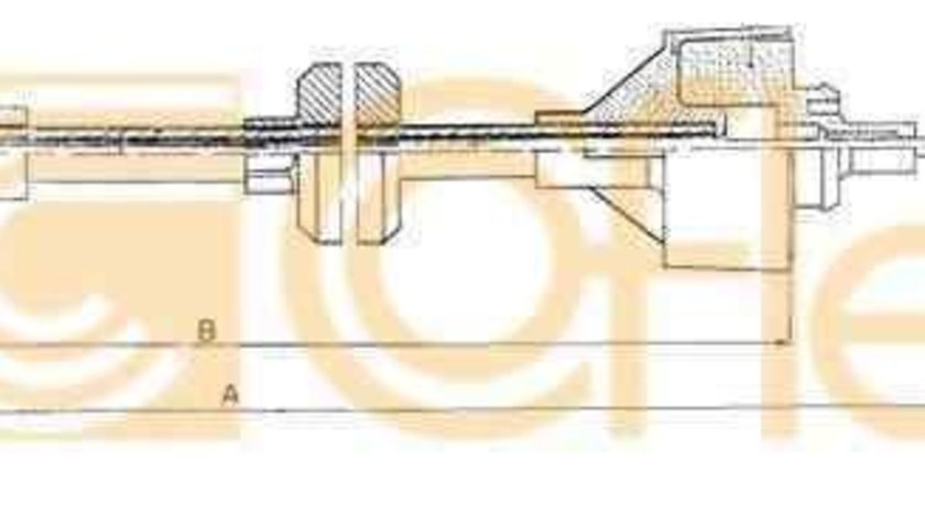 Cablu ambreiaj RENAULT RAPID caroserie (F40_, G40_) ADRIAUTO AD410135