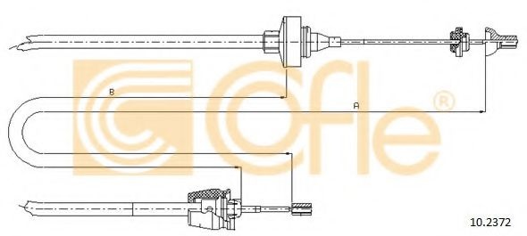 Cablu ambreiaj RENAULT TWINGO I (C06) (1993 - 2012) COFLE 10.2372 piesa NOUA