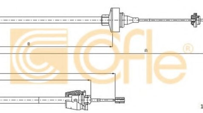 Cablu ambreiaj RENAULT TWINGO I (C06) (1993 - 2012) COFLE 10.2372 piesa NOUA