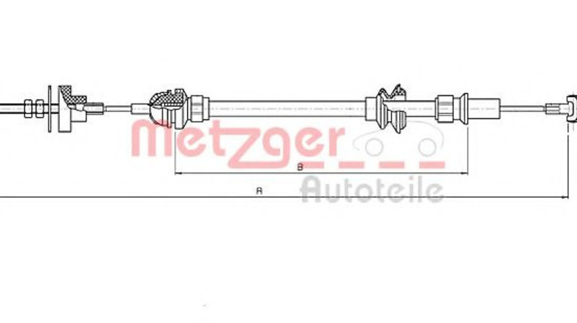 Cablu ambreiaj SEAT CORDOBA (6K1, 6K2) (1993 - 1999) METZGER 19.208E piesa NOUA