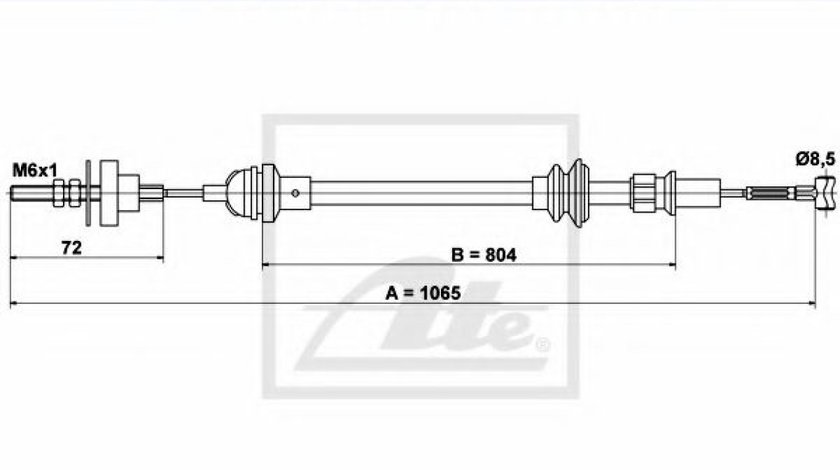 Cablu ambreiaj SEAT IBIZA II (6K1) (1993 - 1999) ATE 24.3728-2704.2 piesa NOUA