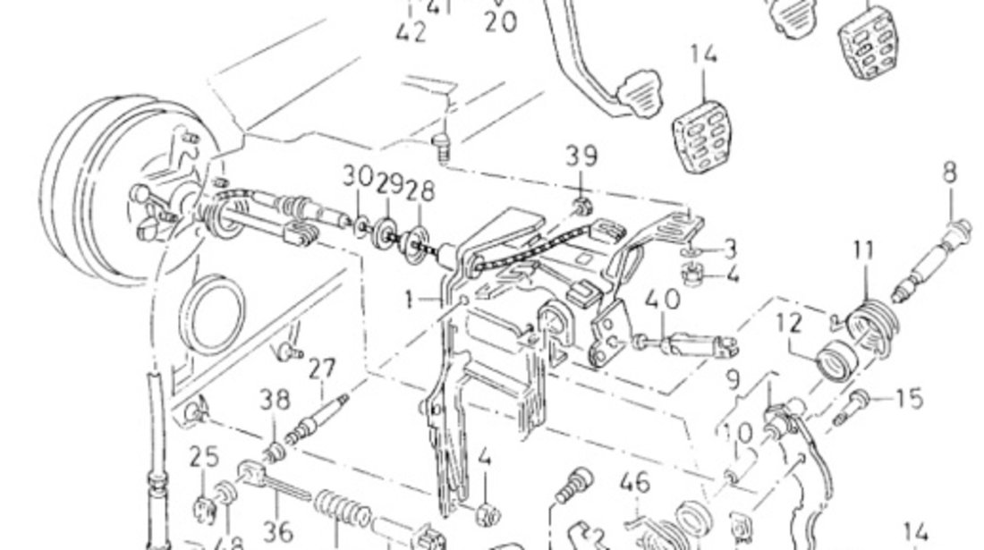 Cablu ambreiaj Seat Inca 1.9 SDI 1Y 2002 OEM 1H0721303