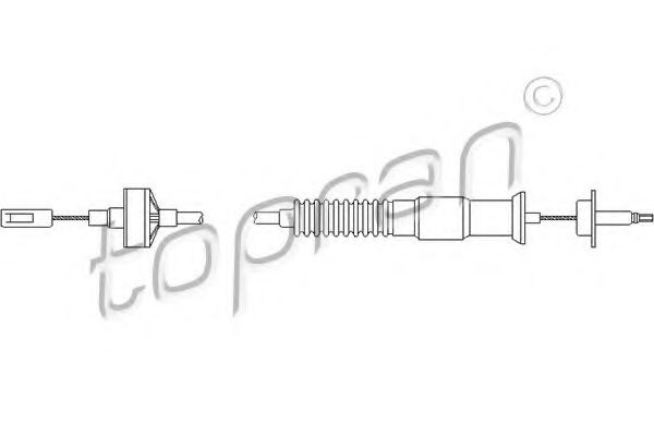 Cablu ambreiaj SEAT TOLEDO I (1L) (1991 - 1999) TOPRAN 102 849 piesa NOUA