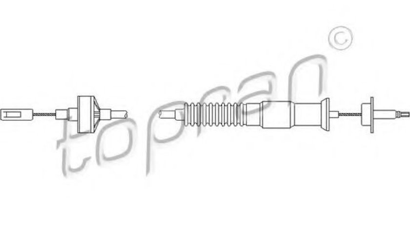 Cablu ambreiaj SEAT TOLEDO I (1L) (1991 - 1999) TOPRAN 102 849 piesa NOUA