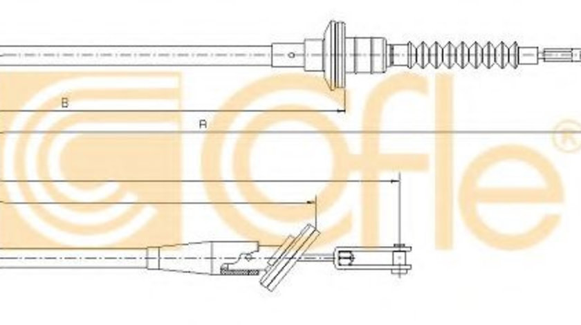 Cablu ambreiaj SUZUKI ALTO (HA25, HA35) (2009 - 2016) COFLE 18.6022 piesa NOUA