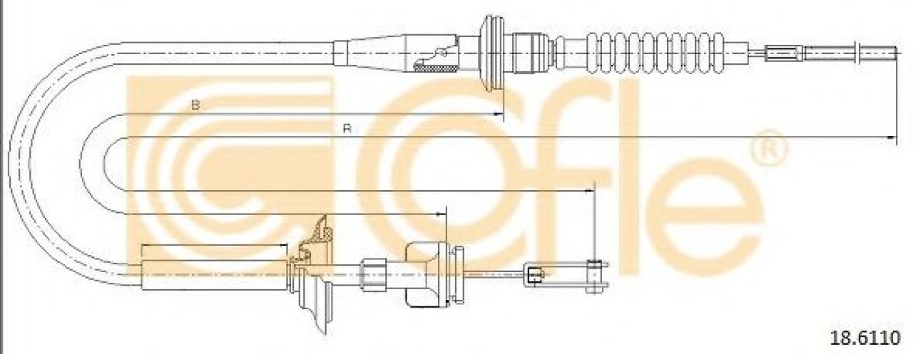Cablu ambreiaj SUZUKI IGNIS I (FH) (2000 - 2005) COFLE 18.6110 piesa NOUA