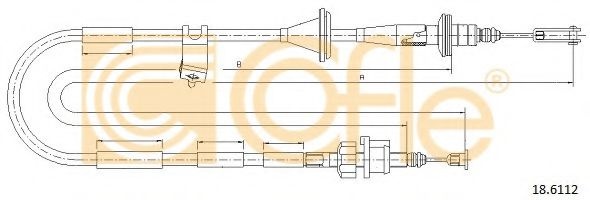 Cablu ambreiaj SUZUKI JIMNY (FJ) (1998 - 2016) COFLE 18.6112 piesa NOUA