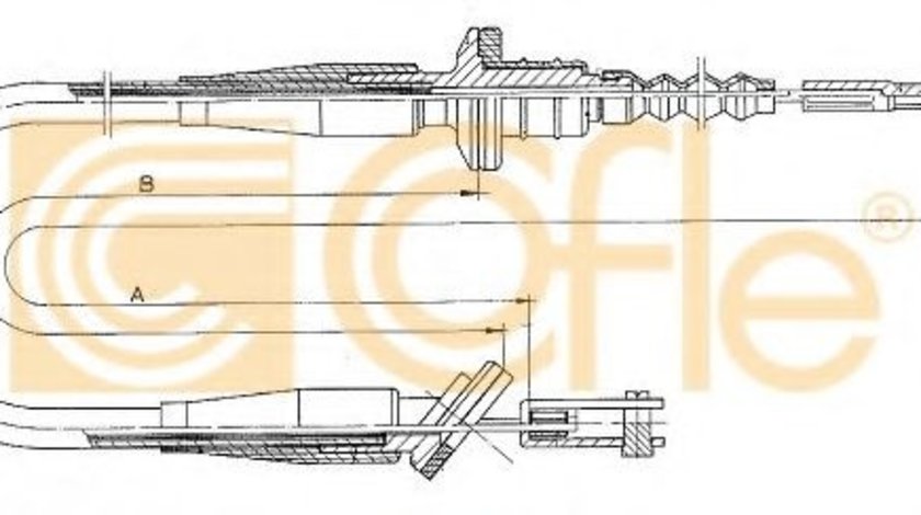 Cablu ambreiaj SUZUKI SWIFT II Hatchback (EA, MA) (1989 - 2005) COFLE 18.6100 piesa NOUA