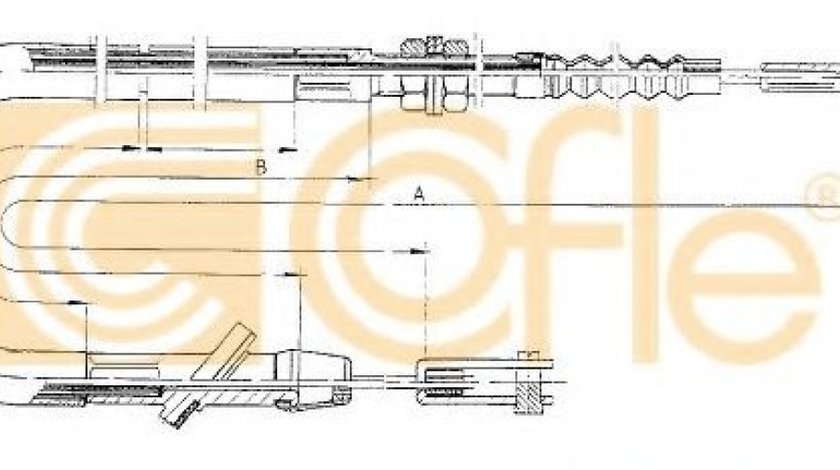 Cablu ambreiaj SUZUKI VITARA Cabrio (ET, TA) (1988 - 2002) COFLE 18.6101 piesa NOUA
