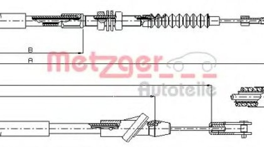 Cablu ambreiaj SUZUKI VITARA (ET, TA) (1988 - 1998) METZGER 18.6103 piesa NOUA