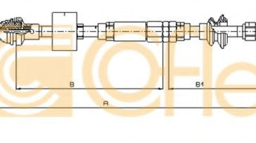 Cablu ambreiaj VW CADDY II Pick-up (9U7) (1996 - 2000) COFLE 10.3159 piesa NOUA