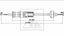 Cablu ambreiaj VW GOLF III (1H1) (1991 - 1998) ATE...