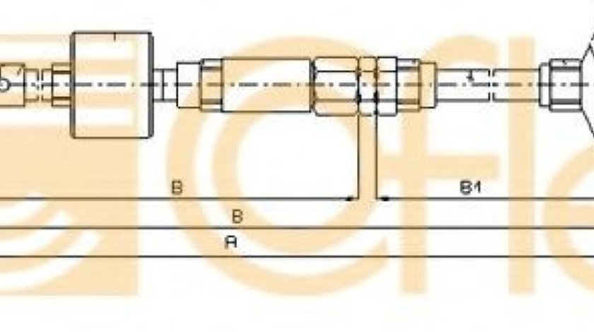 Cablu ambreiaj VW GOLF III (1H1) (1991 - 1998) COFLE 10.3139 piesa NOUA