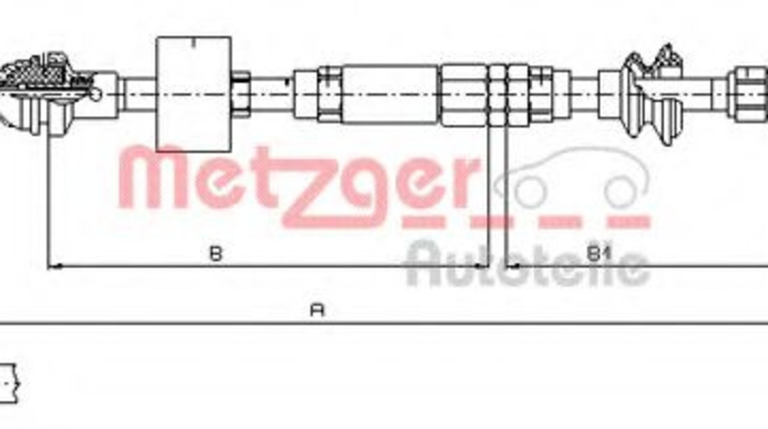 Cablu ambreiaj VW POLO (6N1) (1994 - 1999) METZGER 10.3159 piesa NOUA