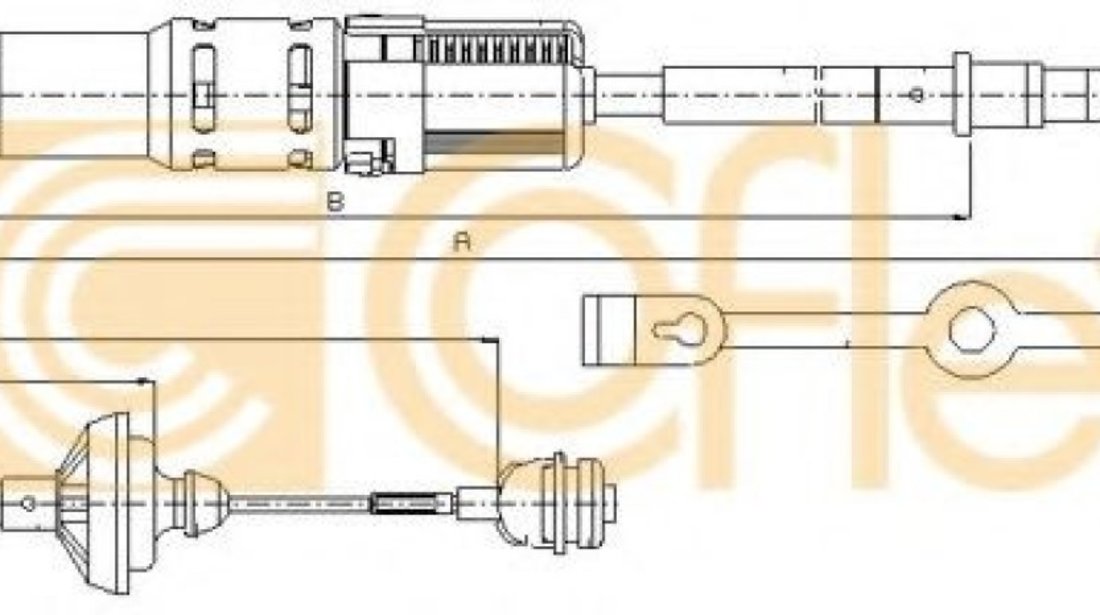Cablu ambreiaj VW TRANSPORTER IV caroserie (70XA) (1990 - 2003) COFLE 10.3211 piesa NOUA