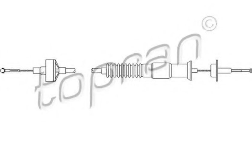 Cablu ambreiaj VW VENTO (1H2) (1991 - 1998) TOPRAN 103 144 piesa NOUA
