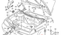 Cablu capota motor Volkswagen Golf 4 break 2005 al...