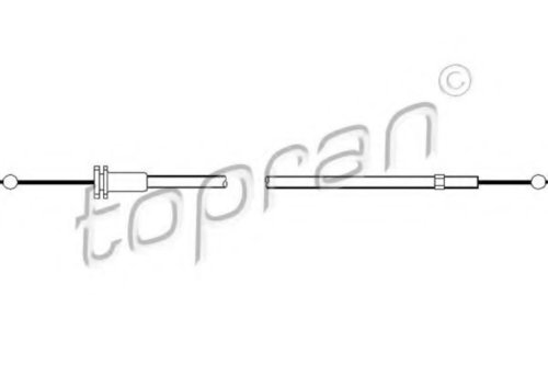Cablu, capota motor VW GOLF IV Variant (1J5) (1999 - 2006) TOPRAN 108 361 piesa NOUA
