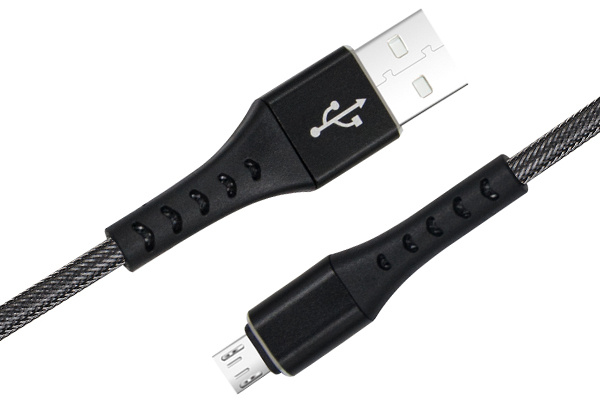 CABLU DATE INCARCARE FISH FAST CHARGE 3.0 USB LA MICRO USB 1M 3A NEGRU ⭐⭐⭐⭐⭐