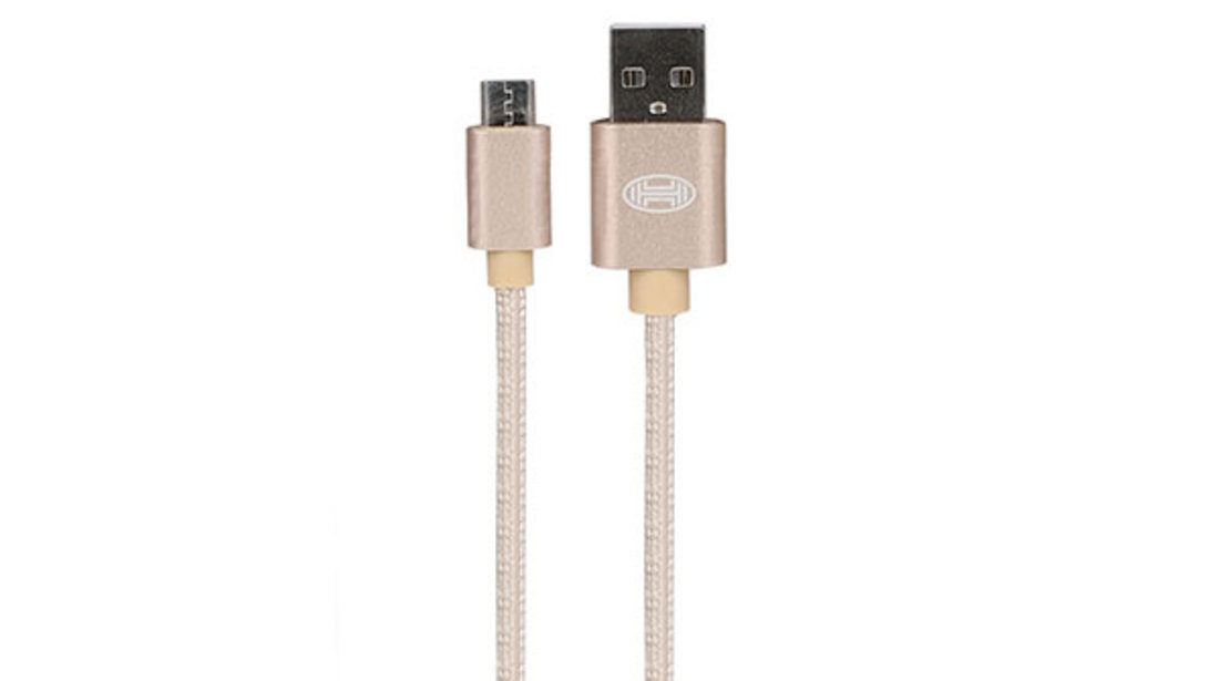 CABLU DE DATE PREMIUM MICRO USB GOLD 1M ⭐⭐⭐⭐⭐