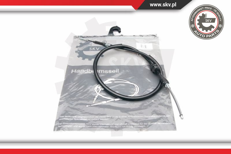 Cablu de frana de mana ; spate dreapta ; AUDI 80 ; 893609722G