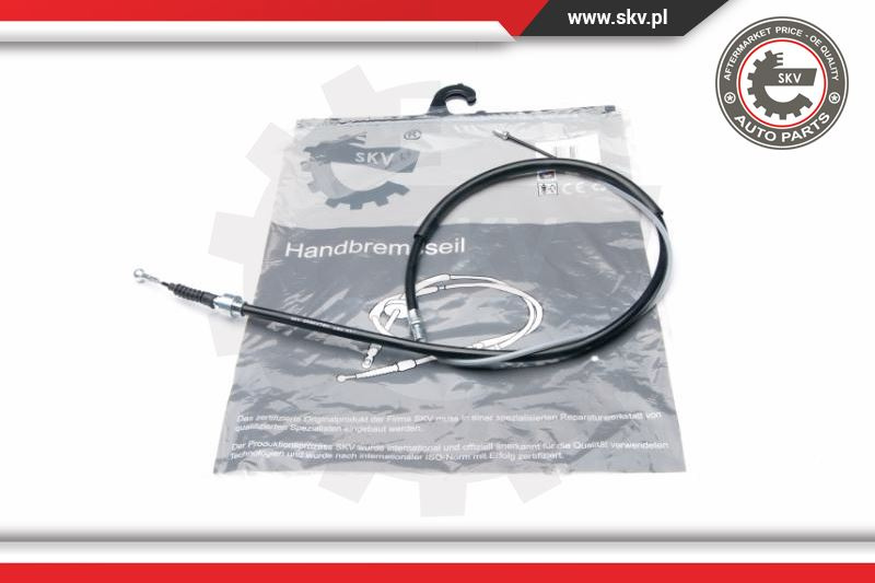Cablu de frana de mana ; spate stanga/dreapta ; VW Touran ; 1T0609721G