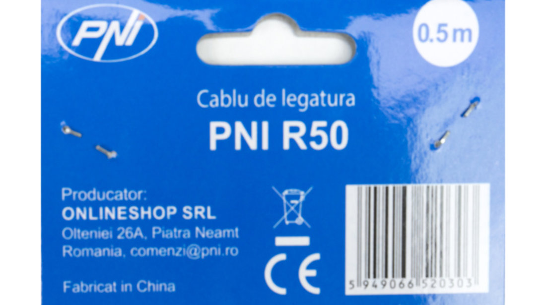 Cablu de legatura PNI R50 cu mufe PL259 lungime 50cm PNI-R50