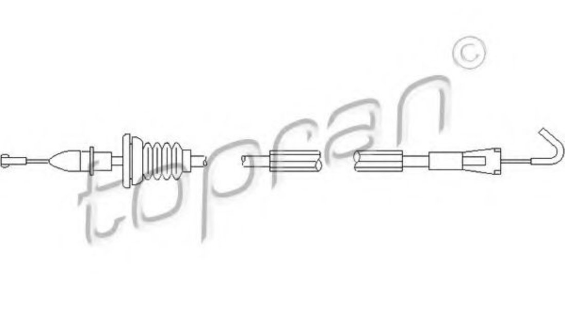 Cablu, deblocare usi VW BORA Combi (1J6) (1999 - 2005) TOPRAN 109 906 piesa NOUA