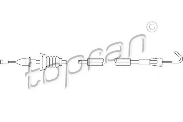 Cablu, deblocare usi VW BORA Combi (1J6) (1999 - 2005) TOPRAN 109 906 piesa NOUA