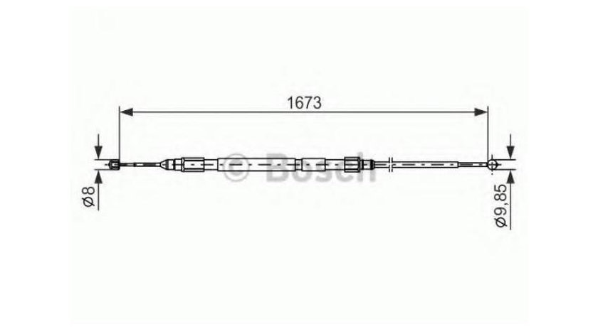 Cablu frana BMW 5 Touring (E61) 2004-2016 #2 1987477947